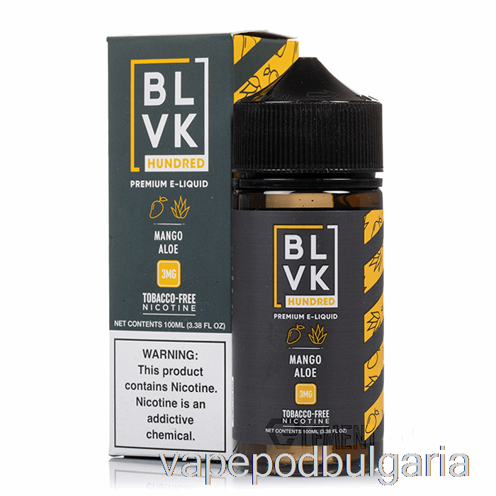 Vape 10000 Дръпки Mango Aloe - Blvk - 100ml 6mg